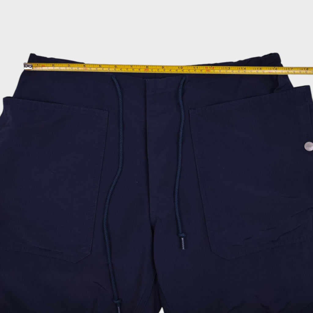 SASSAFRAS Men's Made in Japan Navy Fall Leaf Sprayer Cargo Shorts