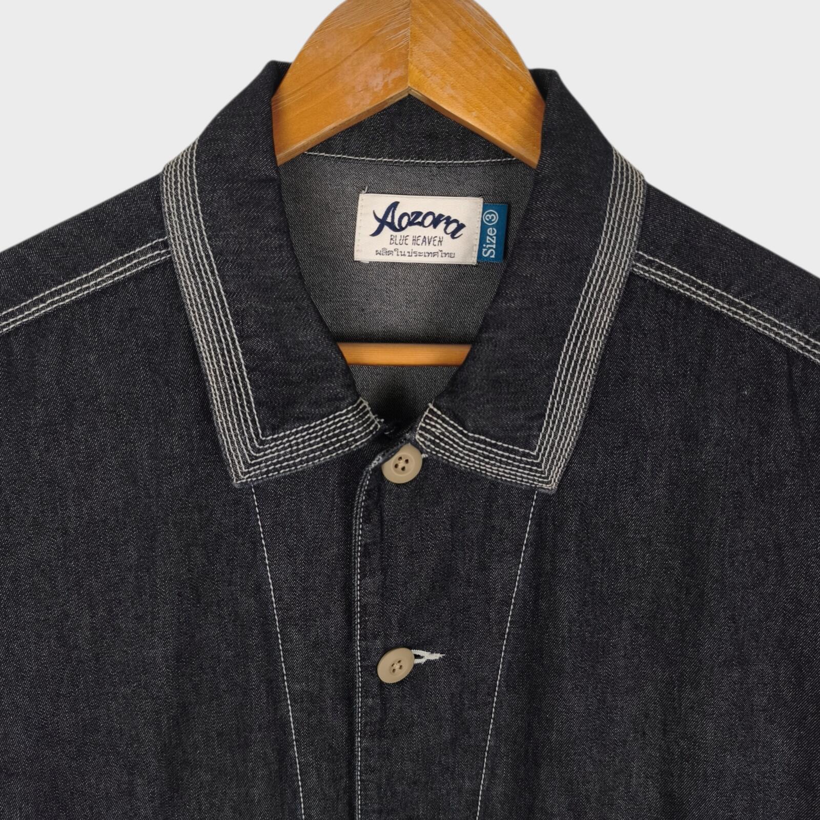 AOZORA BLUE HEAVEN Japan Men's Relaxed Fit Denim Overshirt