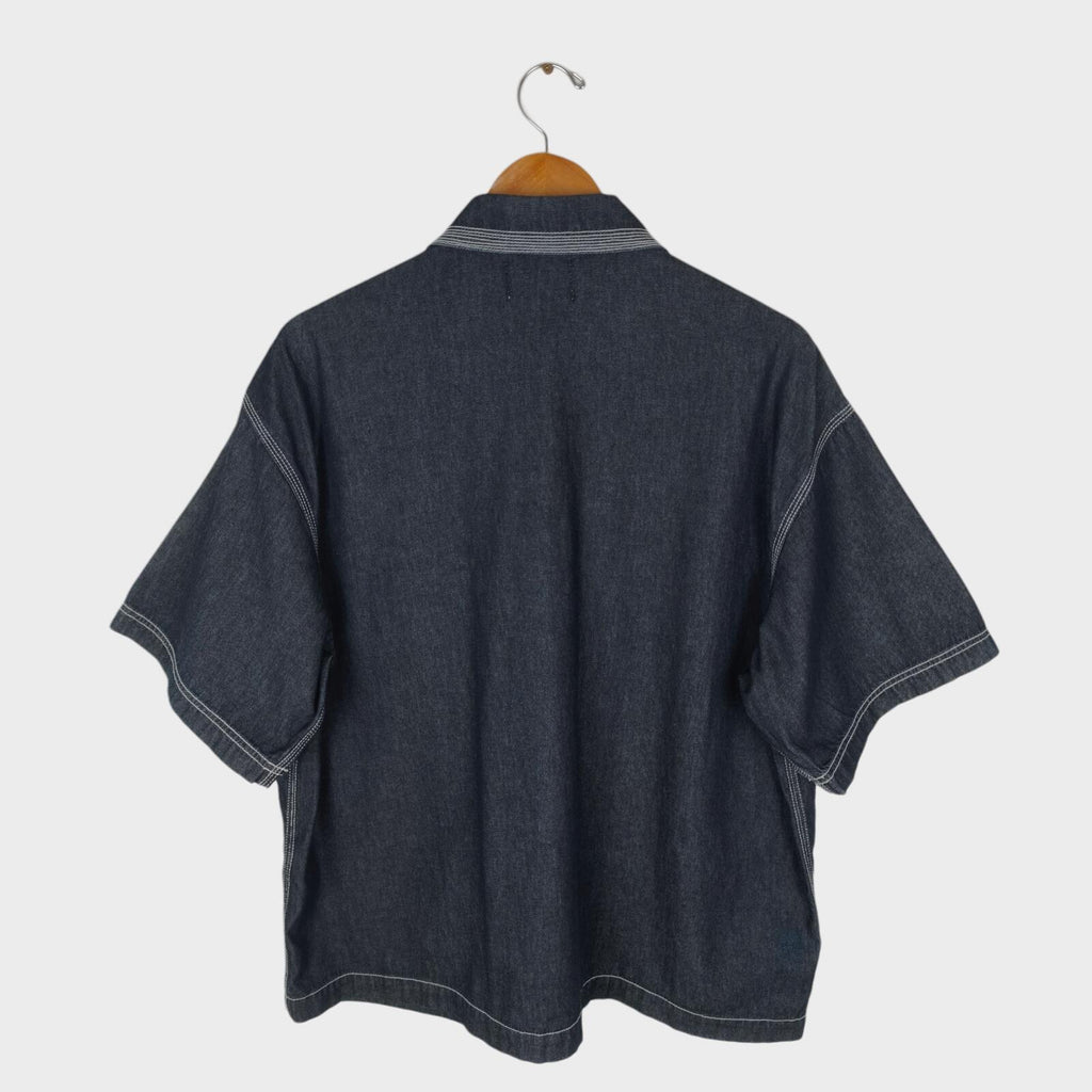 AOZORA BLUE HEAVEN Japan Men's Relaxed Fit Denim Overshirt