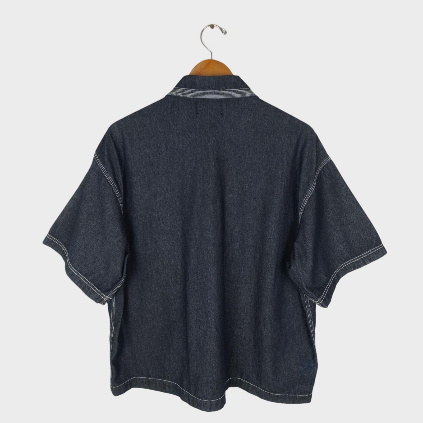 AOZORA BLUE HEAVEN Japan Men's Relaxed Fit Denim Overshirt