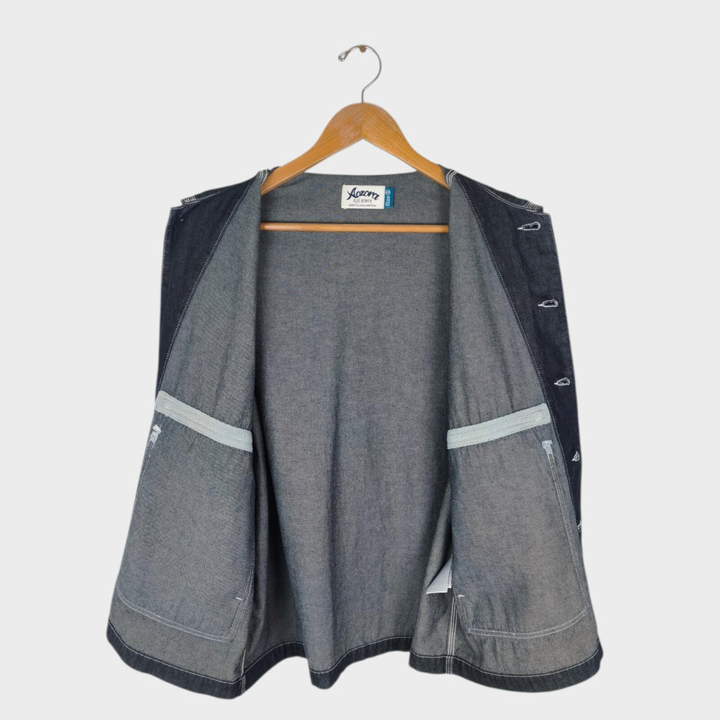 AOZORA BLUE HEAVEN Japan Men's Relaxed Fit Denim Overshirt