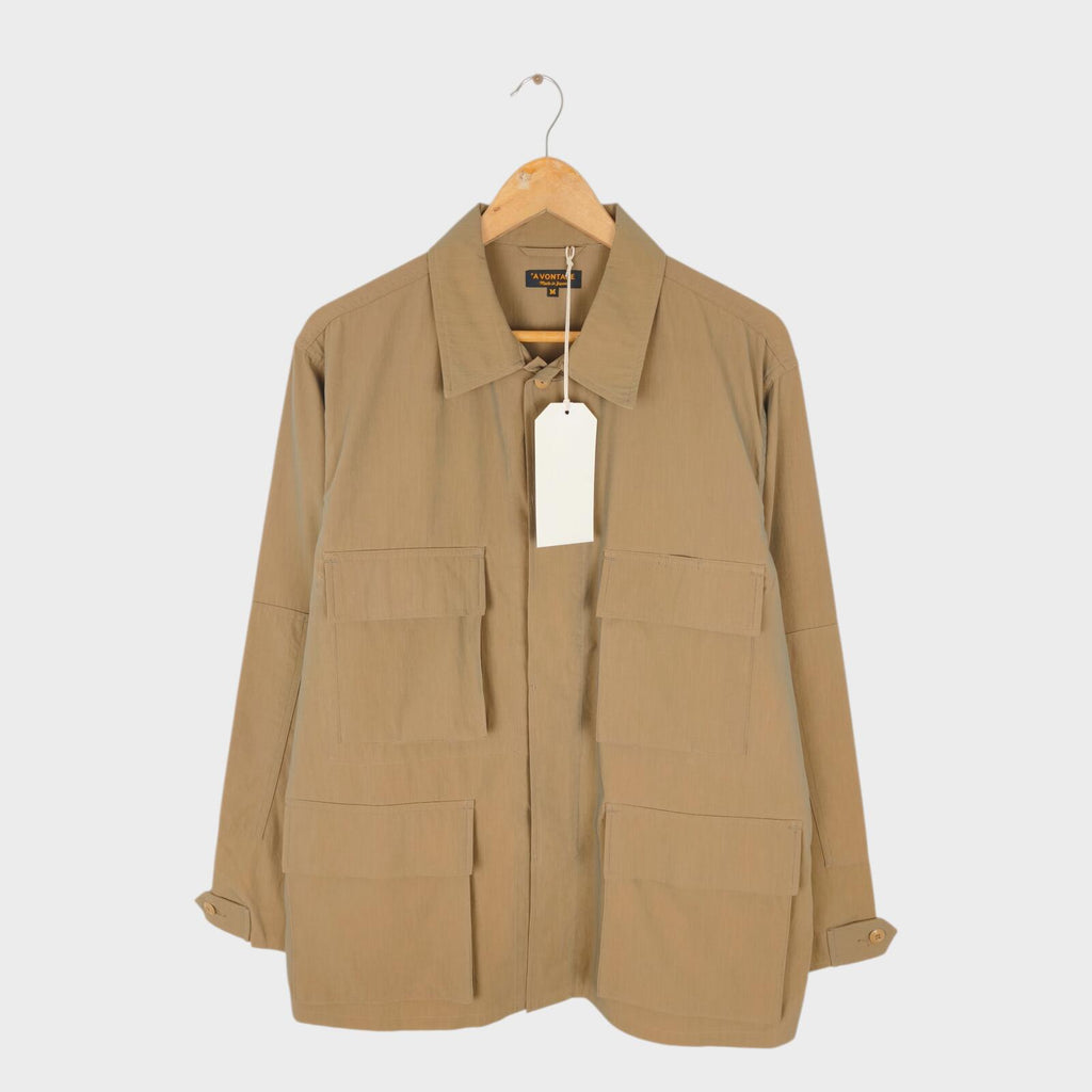 A VONTADE Men's Made in Japan Beige B.D.U. Military Field Jacket