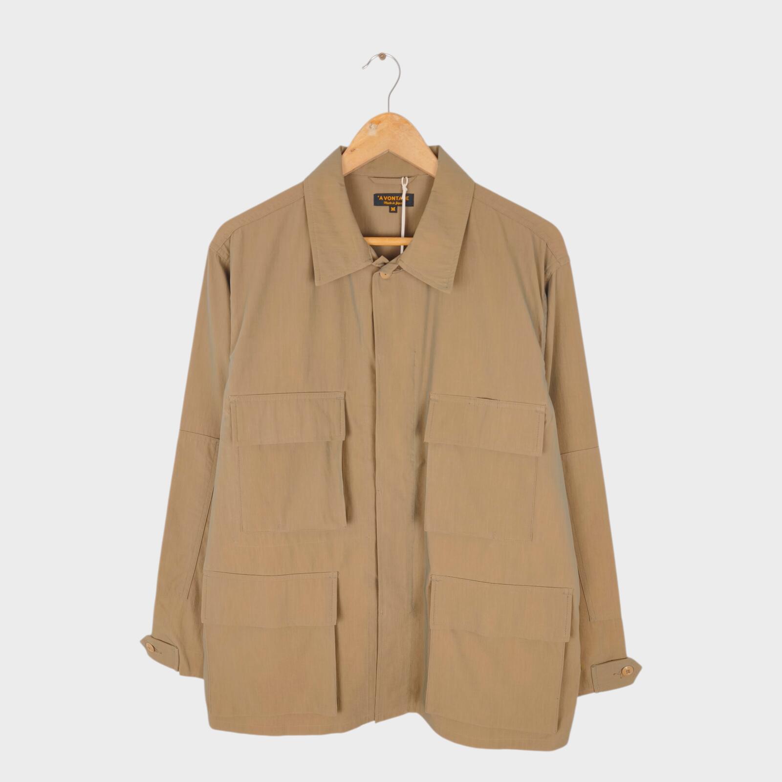 A VONTADE Men's Made in Japan Beige B.D.U. Military Field Jacket