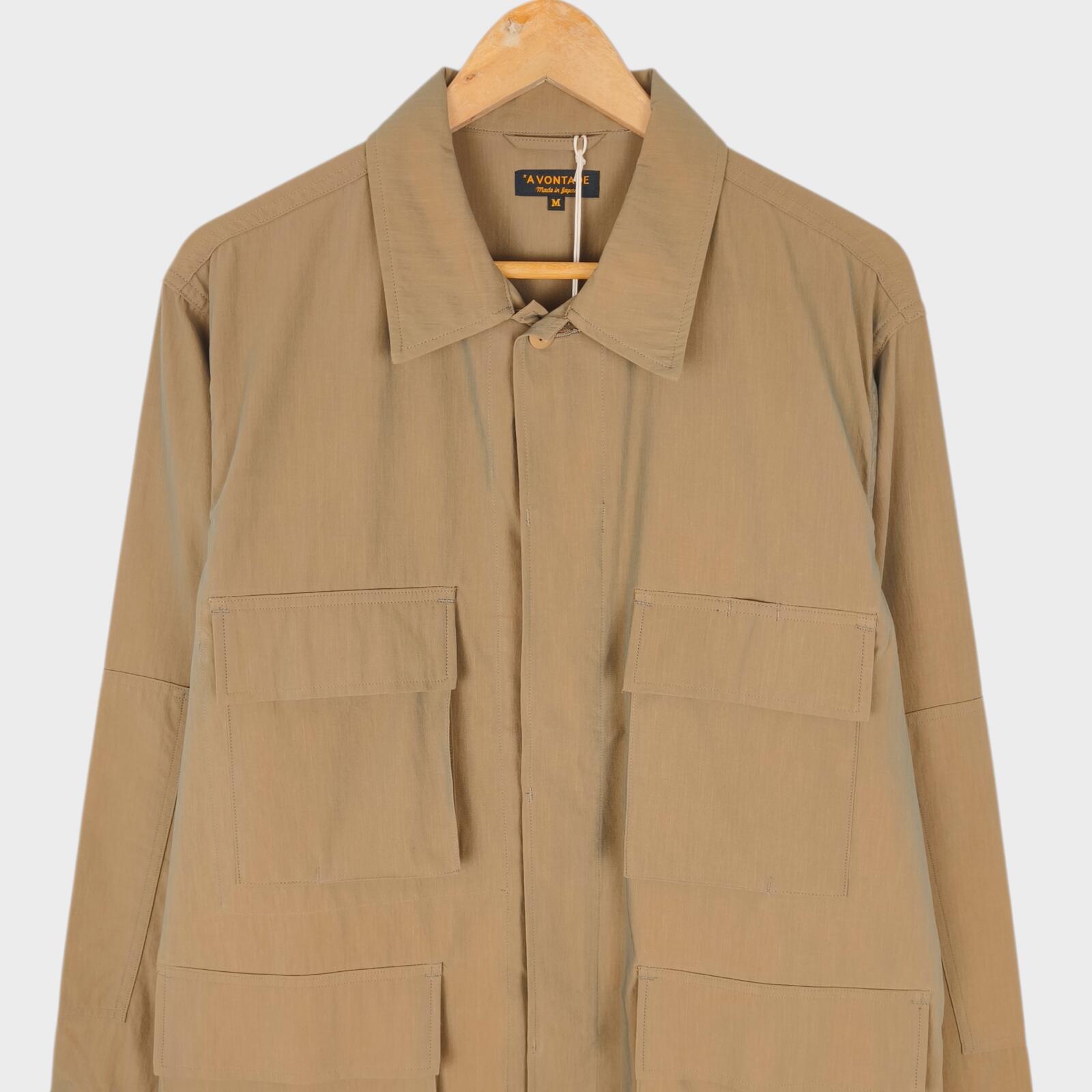 A VONTADE Men's Made in Japan Beige B.D.U. Military Field Jacket
