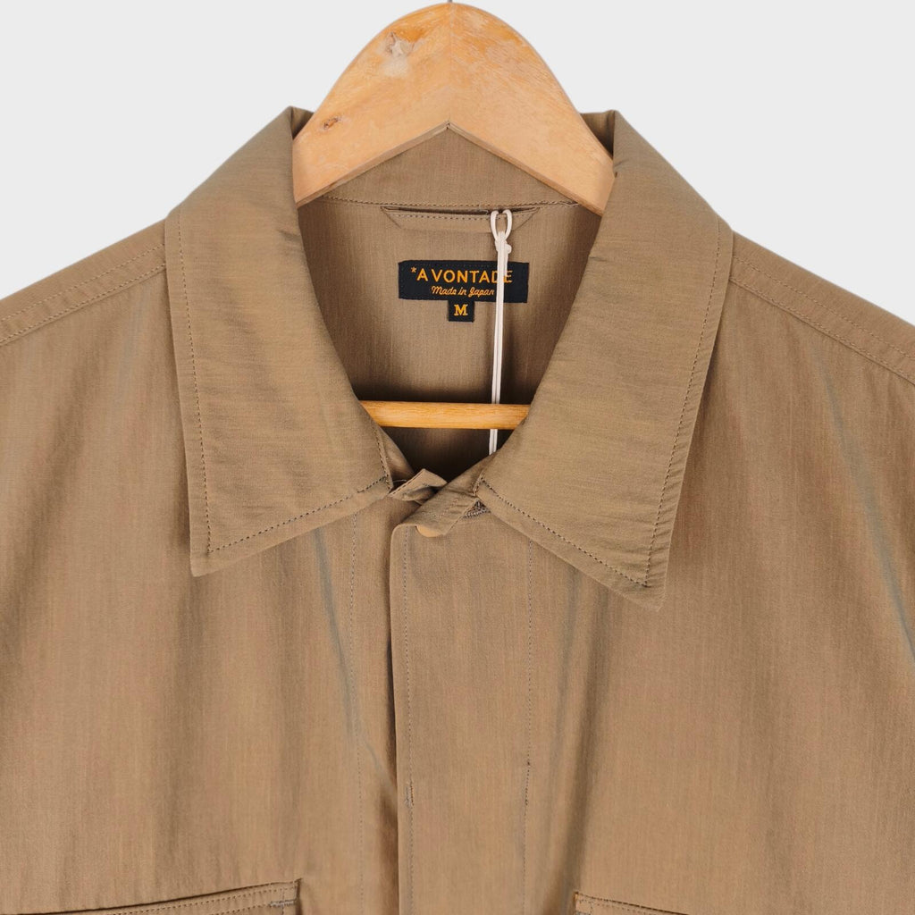 A VONTADE Men's Made in Japan Beige B.D.U. Military Field Jacket