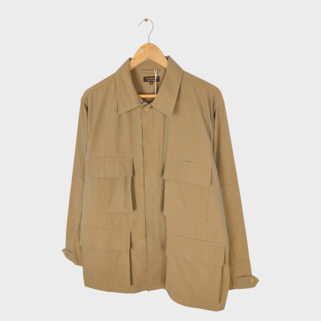 A VONTADE Men's Made in Japan Beige B.D.U. Military Field Jacket
