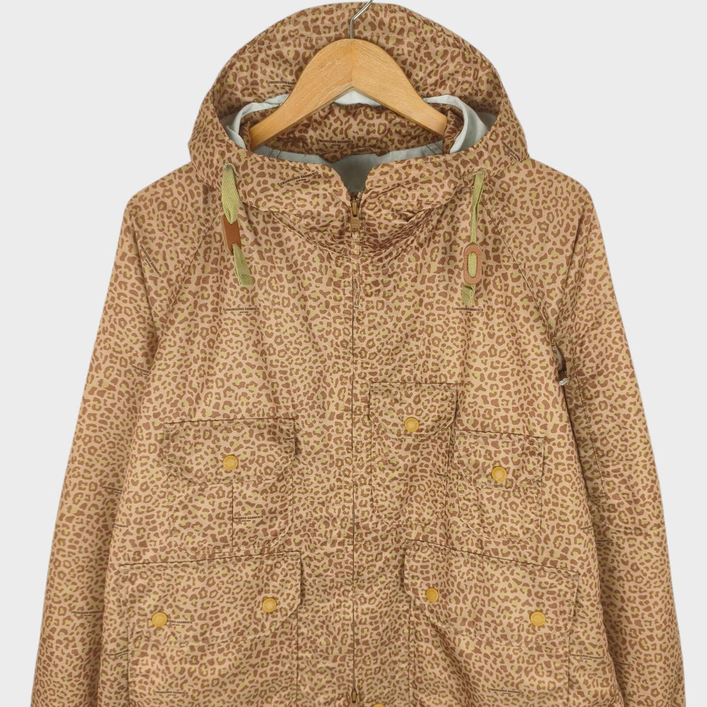 ENGINEERED GARMENTS Men's Leopard Print Atlantic Parka Jacket