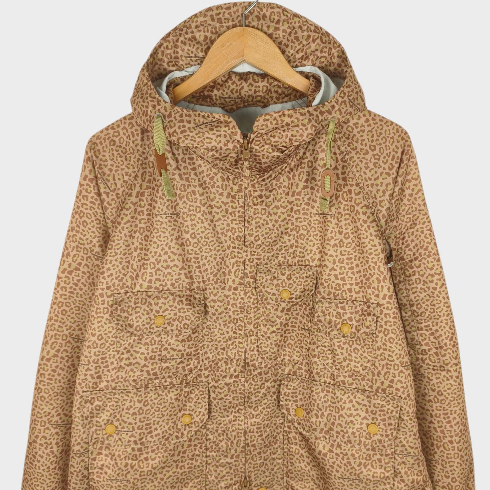 ENGINEERED GARMENTS Men's Leopard Print Atlantic Parka Jacket