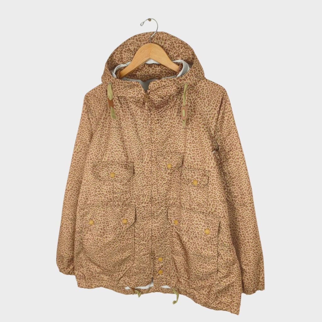 ENGINEERED GARMENTS Men's Leopard Print Atlantic Parka Jacket