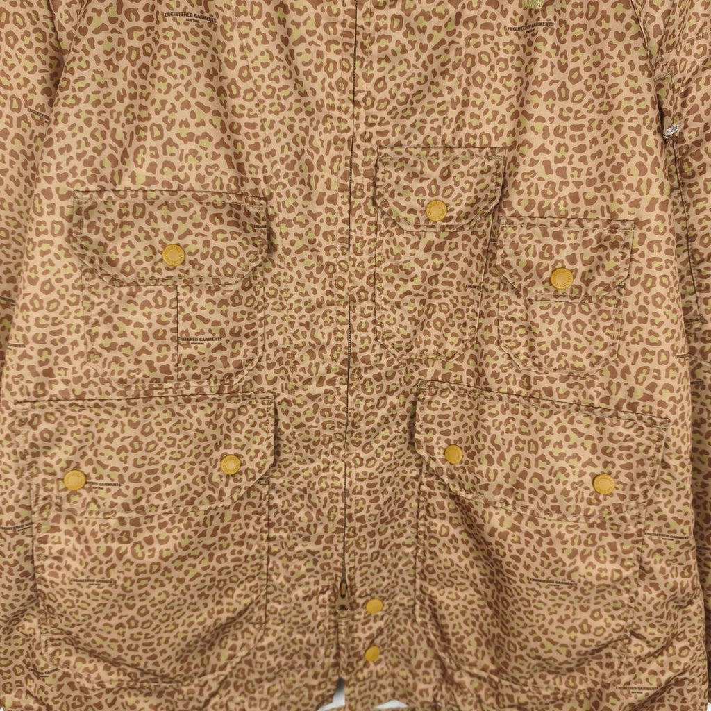 ENGINEERED GARMENTS Men's Leopard Print Atlantic Parka Jacket