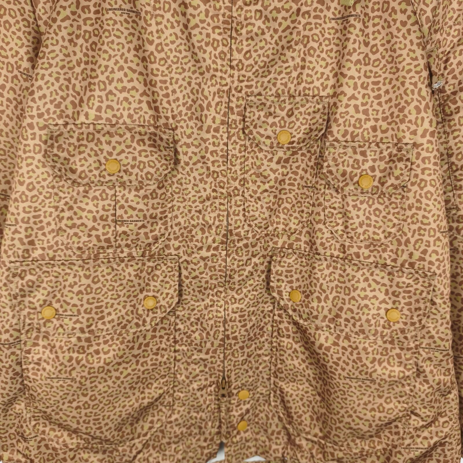 ENGINEERED GARMENTS Men's Leopard Print Atlantic Parka Jacket