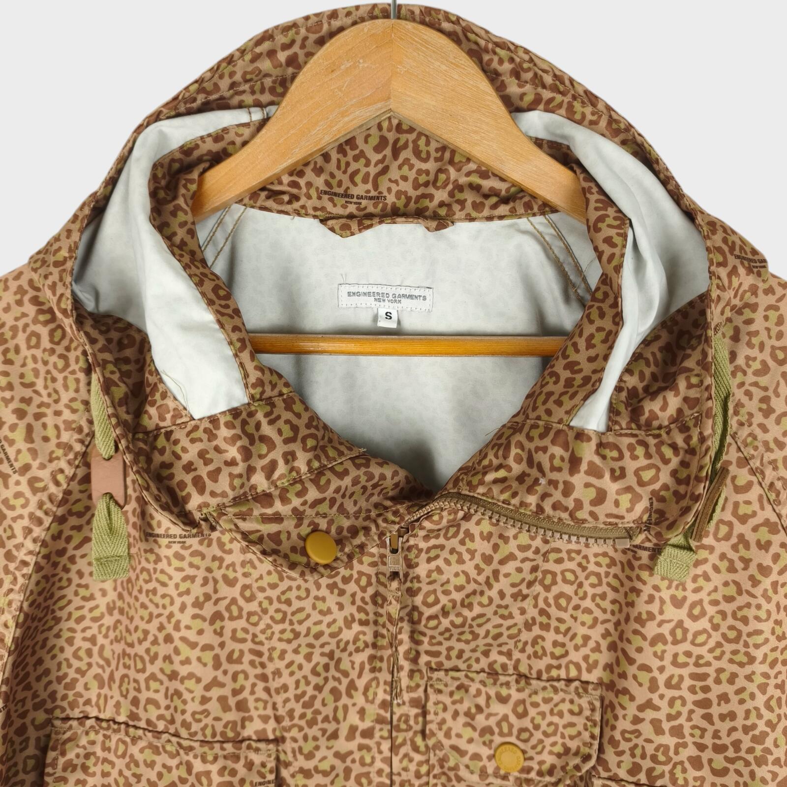 ENGINEERED GARMENTS Men's Leopard Print Atlantic Parka Jacket