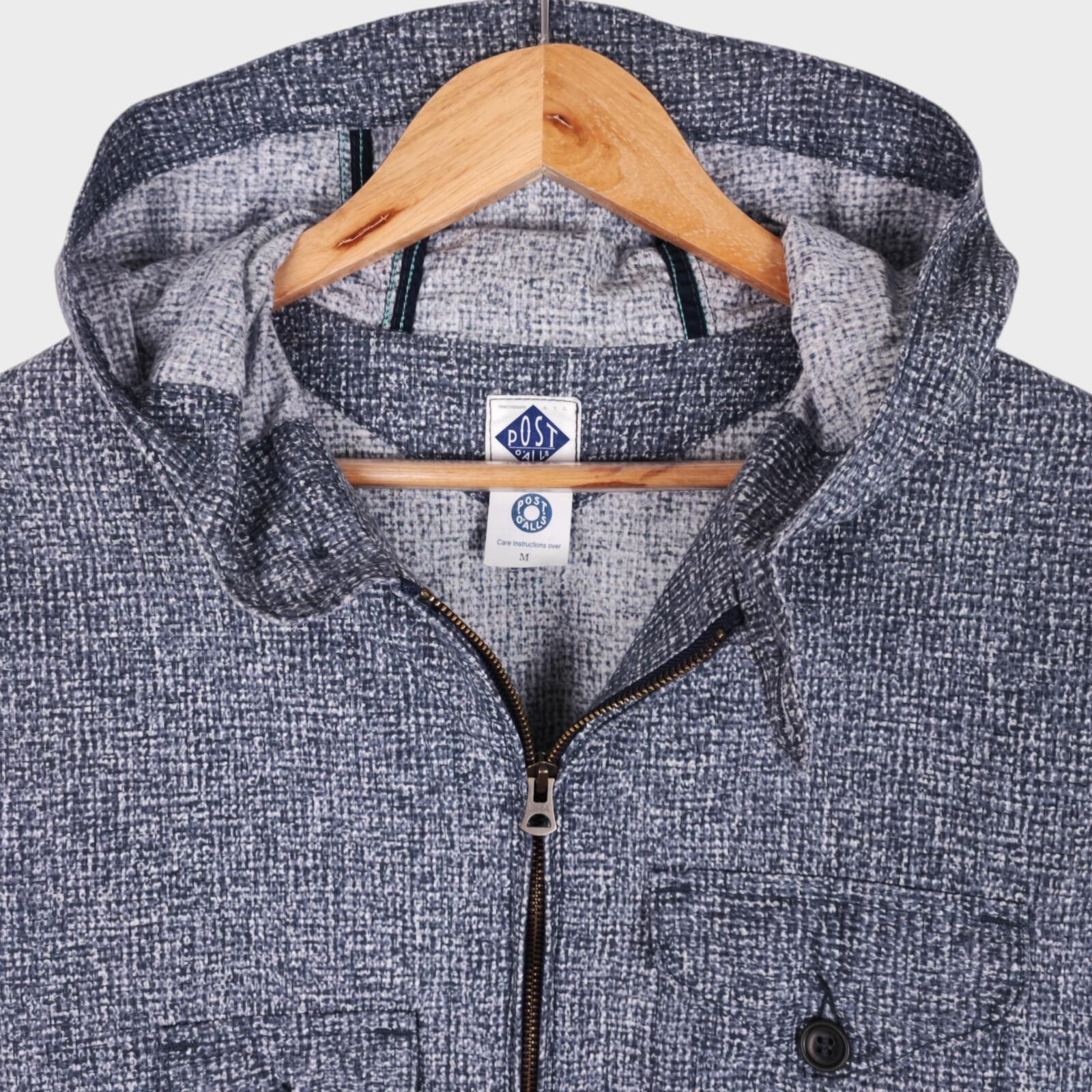 POST OVERALLS Men's Made in USA Hooded Cotton Utility Jacket