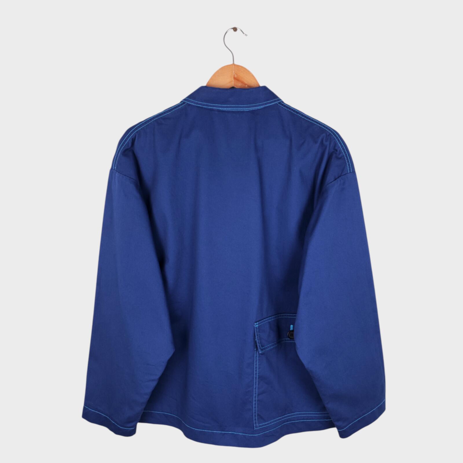 MARNI x UNIQLO Men's Blue Cotton Twill Utility Chore Jacket