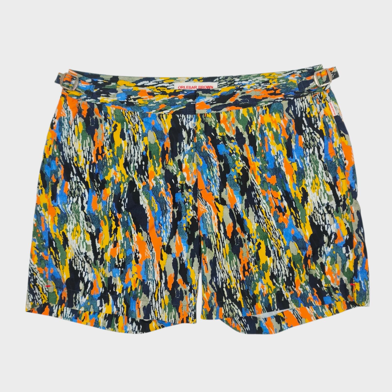 ORLEBAR BROWN Men's Multicoloured Print Bulldog Swim Shorts