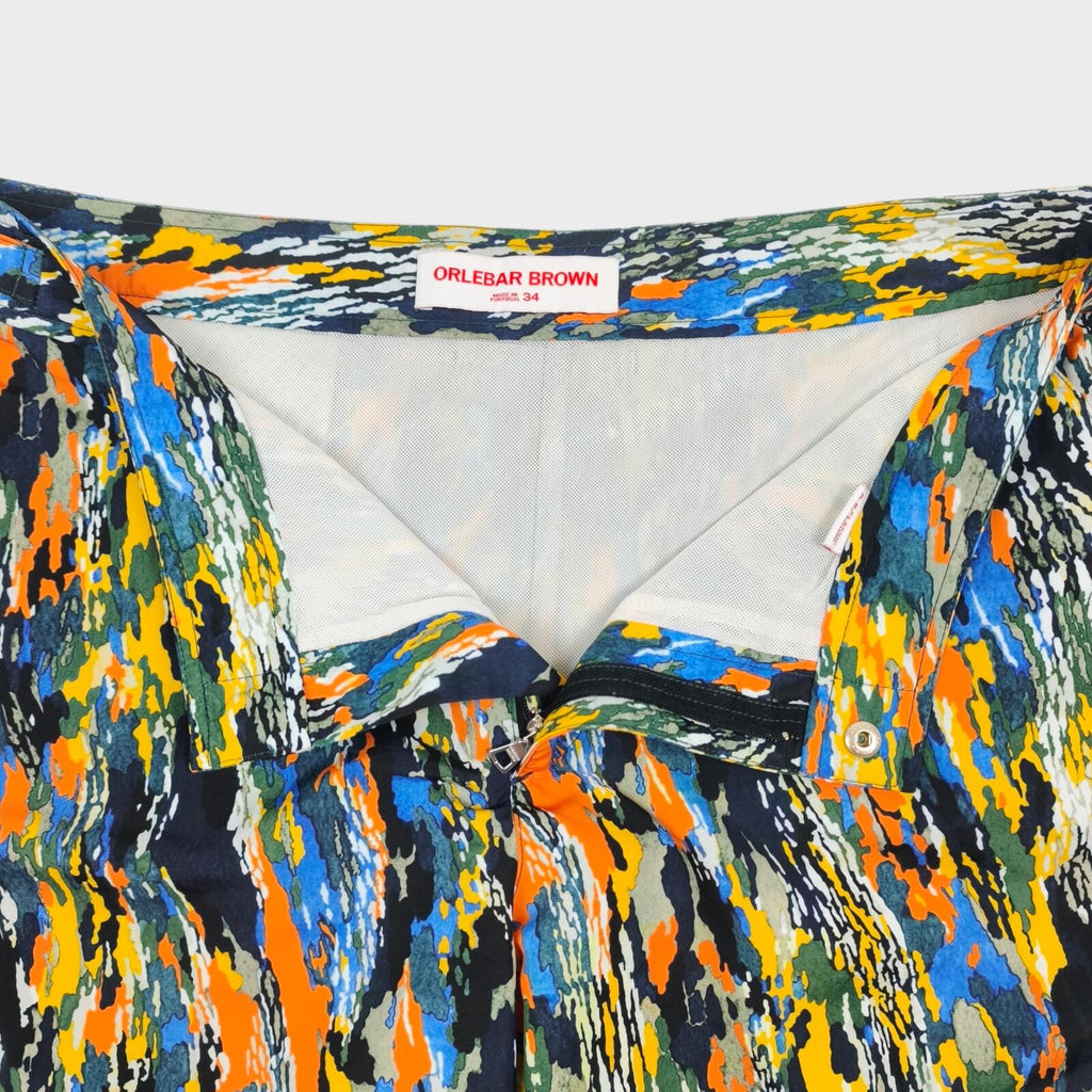 ORLEBAR BROWN Men's Multicoloured Print Bulldog Swim Shorts
