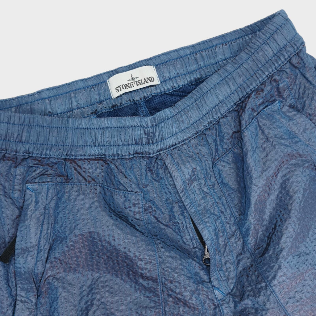 STONE ISLAND Men's Blue Poly-Colour Frame-TC Trousers