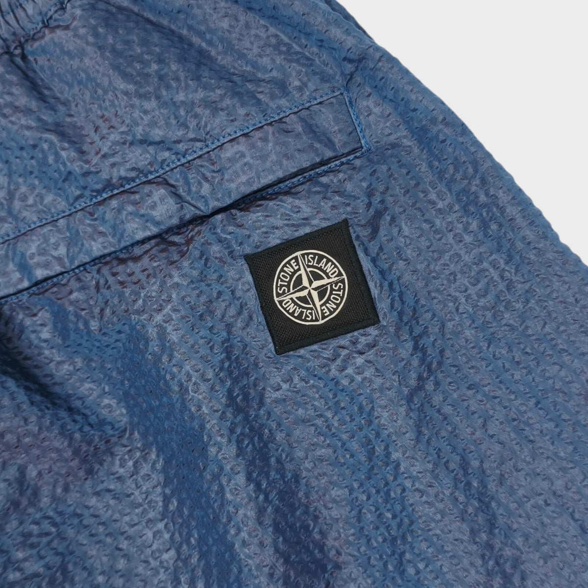 STONE ISLAND Men's Blue Poly-Colour Frame-TC Trousers