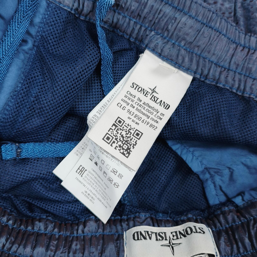 STONE ISLAND Men's Blue Poly-Colour Frame-TC Trousers