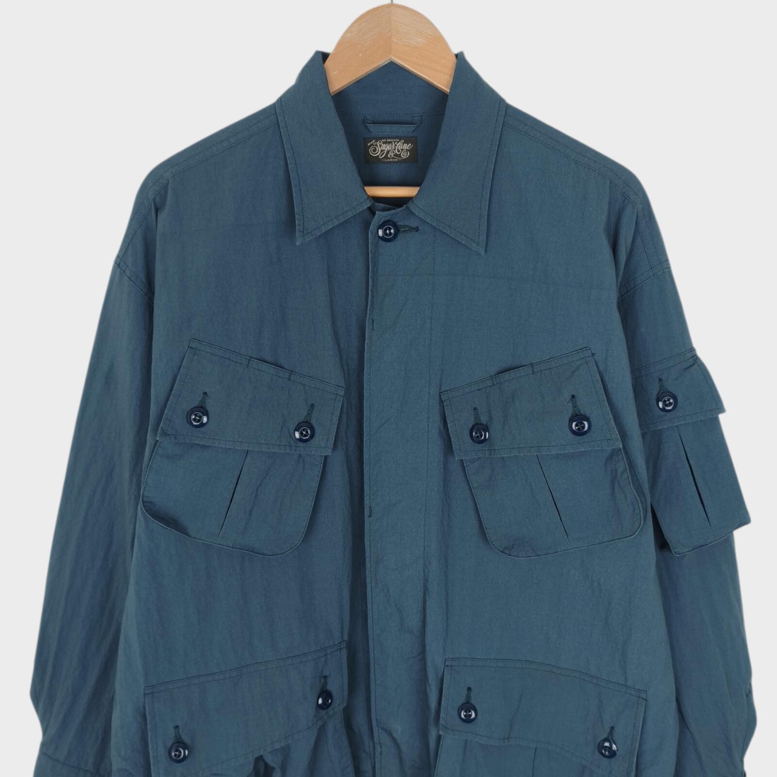 SUGAR CANE Men's Made in Japan Cotton Nylon Oversized Fatigue Jungle Jacket