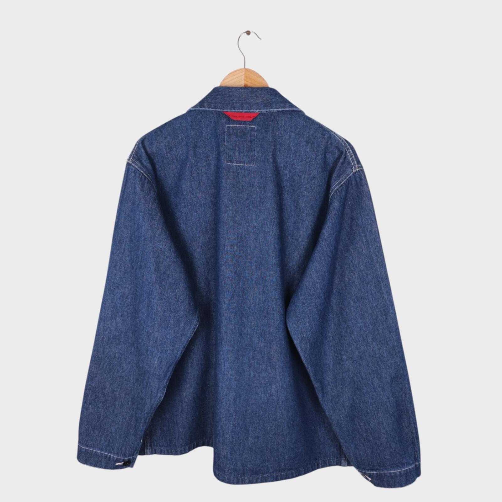 EDWIN Japan Men's Blue Relaxed Fit Denim Chore Jacket