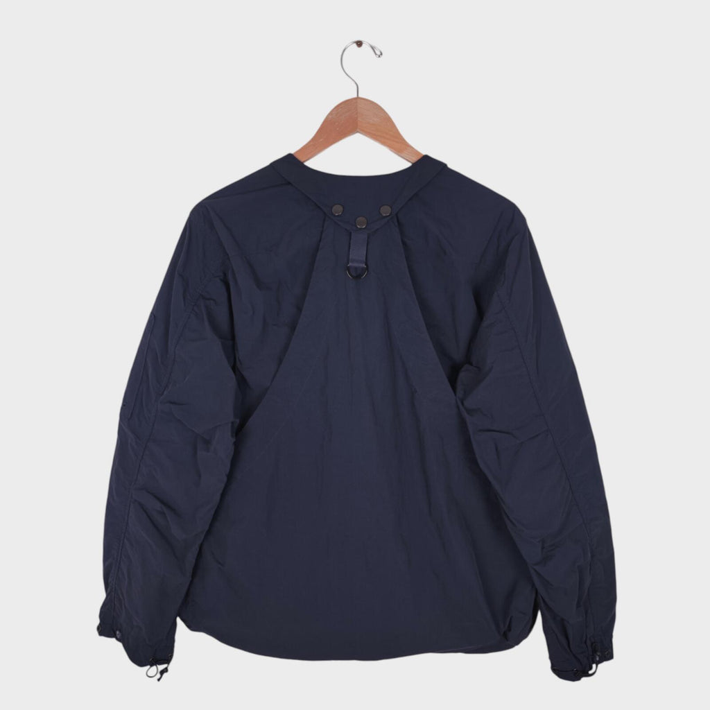 NORBIT BY HIROSHI NOZAWA Men's Navy Blue Nylon Utility Field Parka Jacket