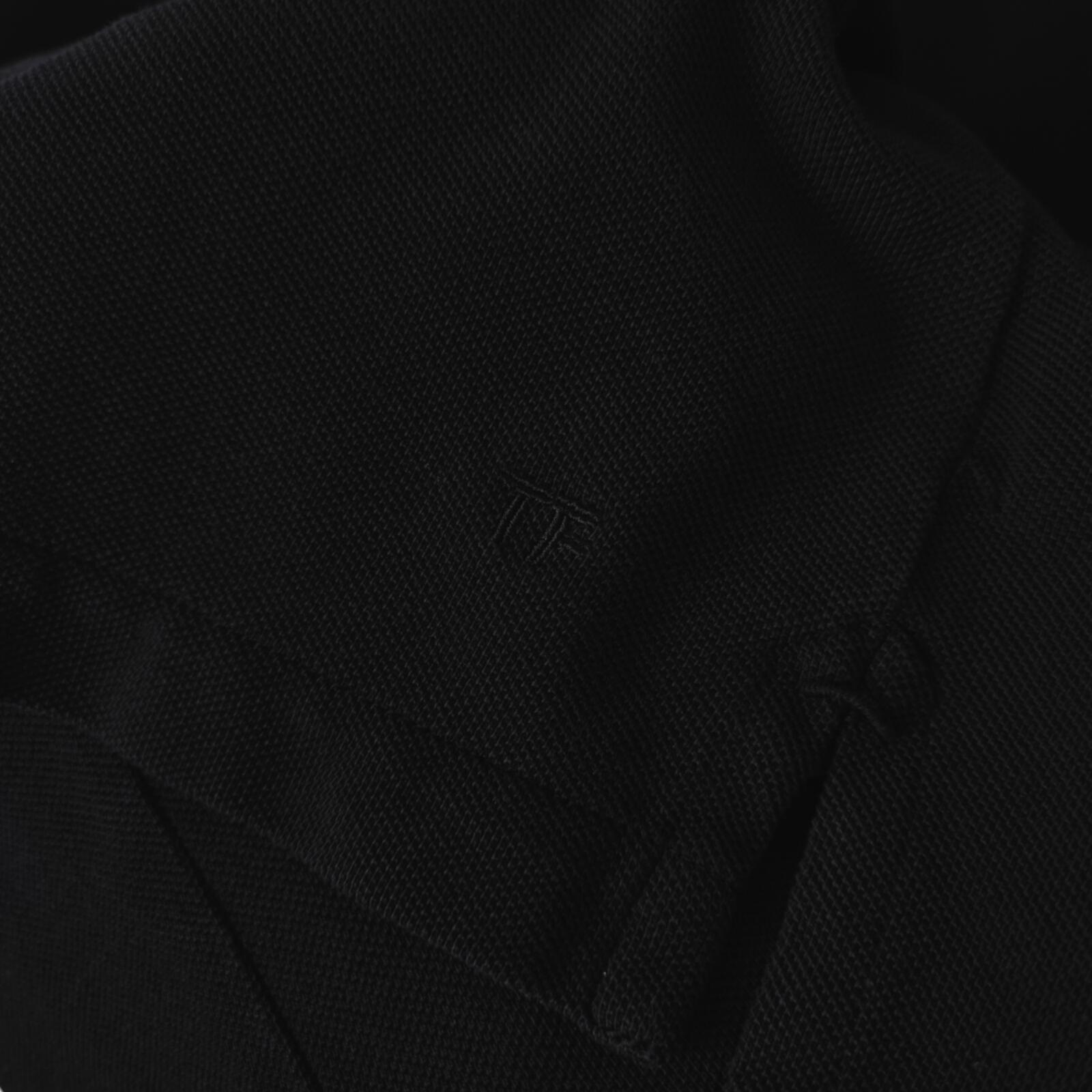 TOM FORD Men's Black Cotton Pique Polo Shirt