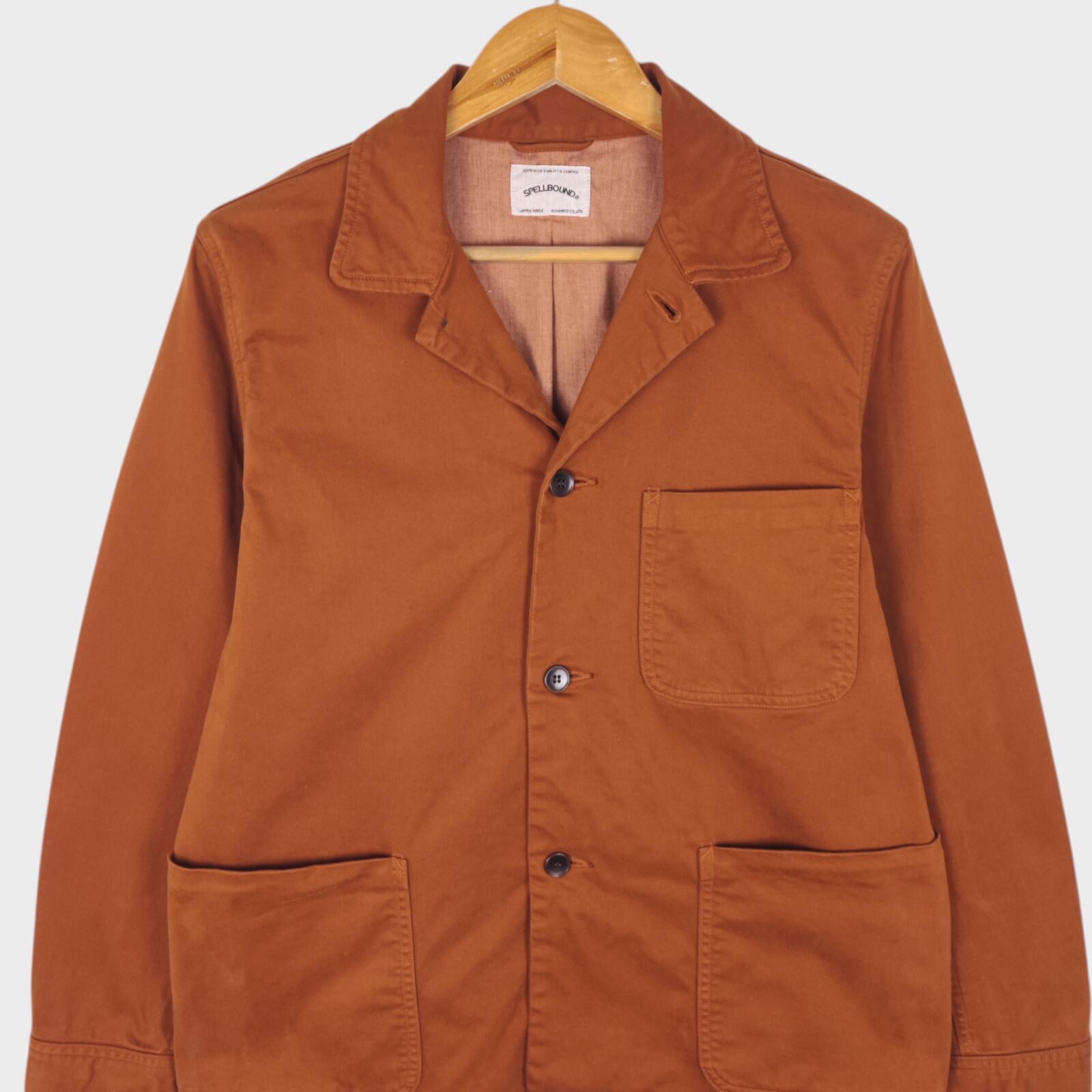 SPELLBOUND Men's Made in Japan Terracotta Brown Chore Jacket