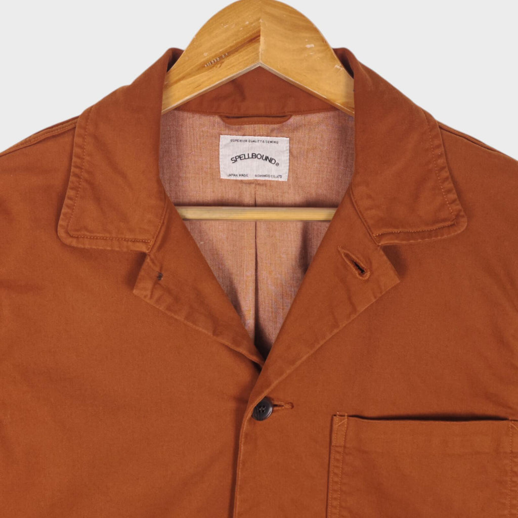SPELLBOUND Men's Made in Japan Terracotta Brown Chore Jacket