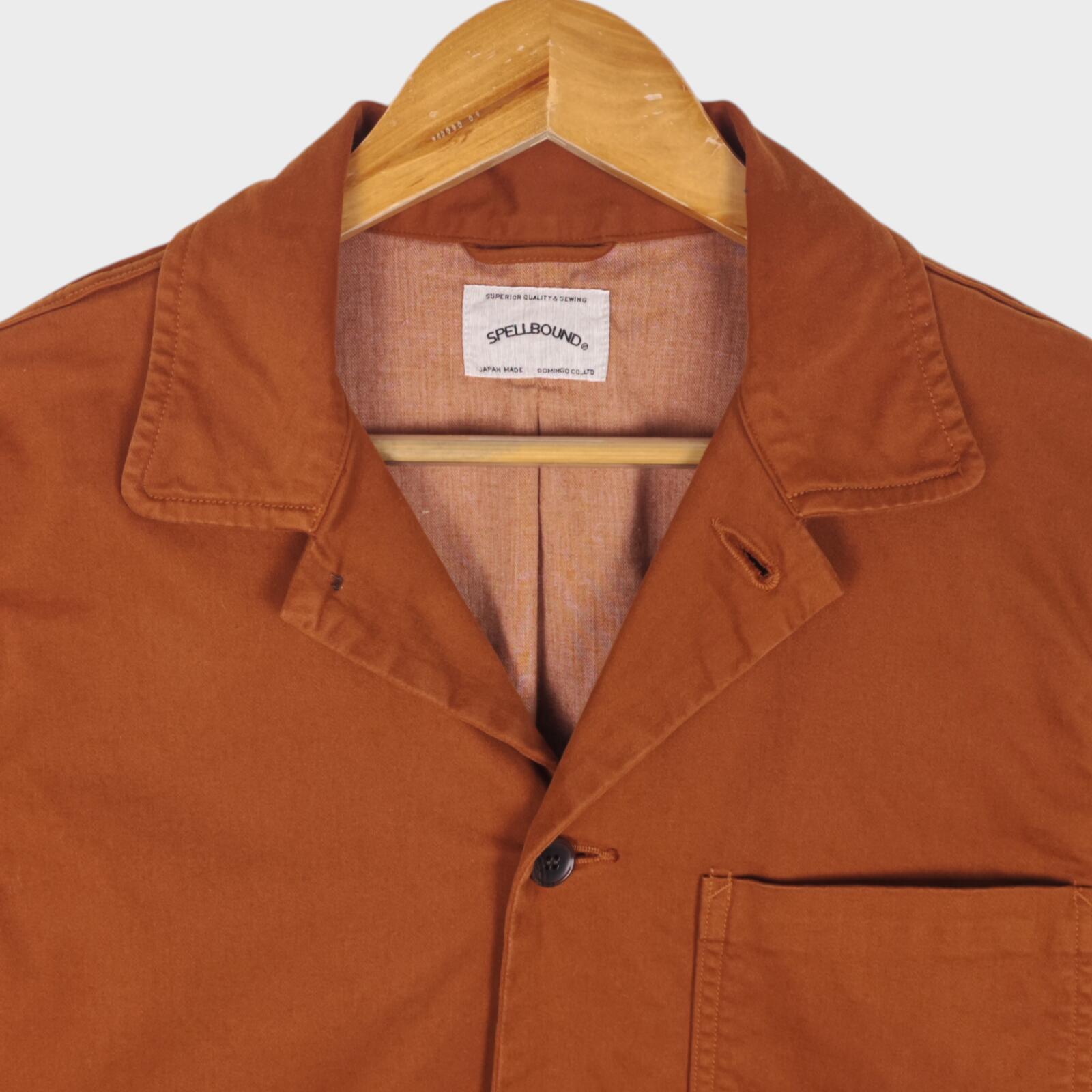 SPELLBOUND Men's Made in Japan Terracotta Brown Chore Jacket