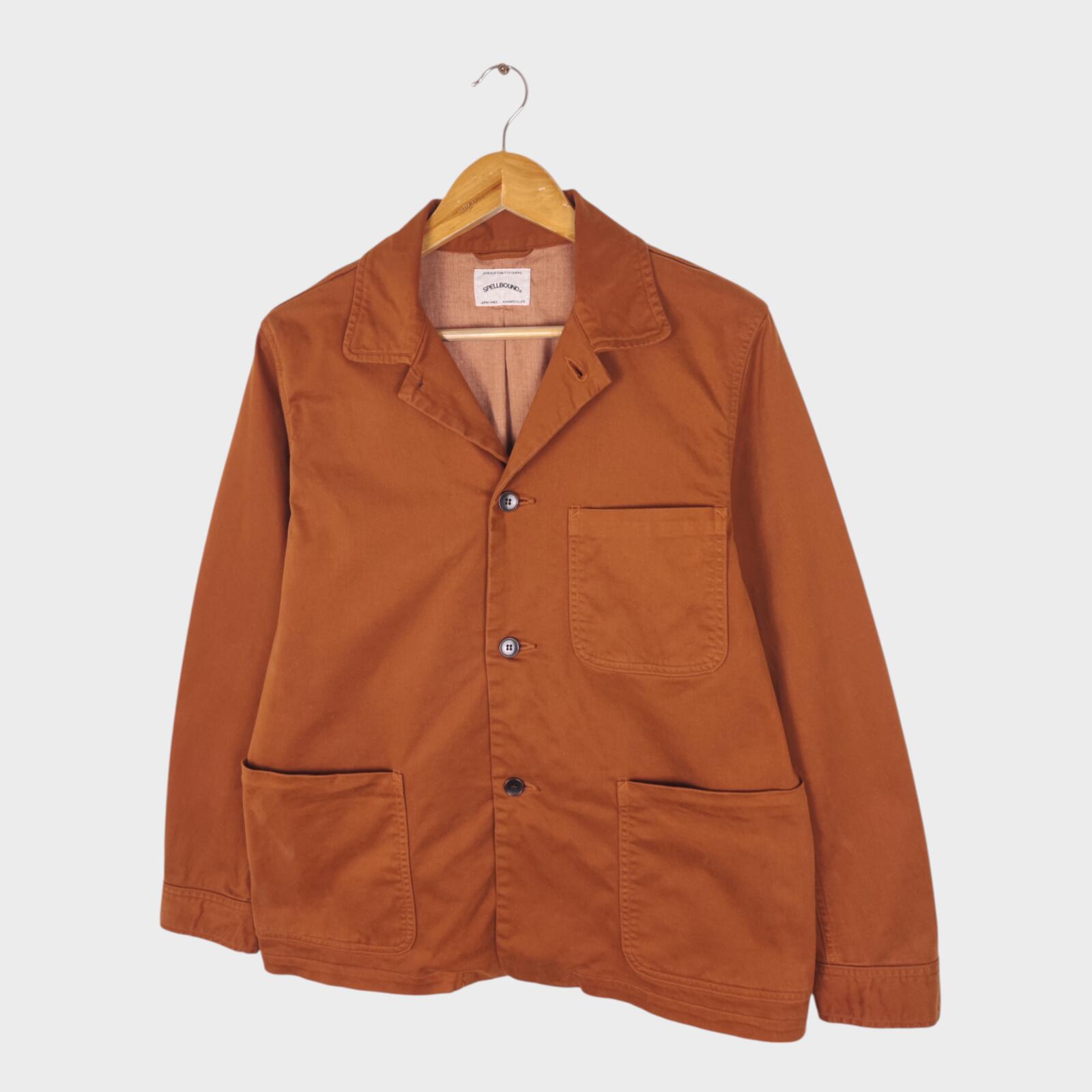 SPELLBOUND Men's Made in Japan Terracotta Brown Chore Jacket