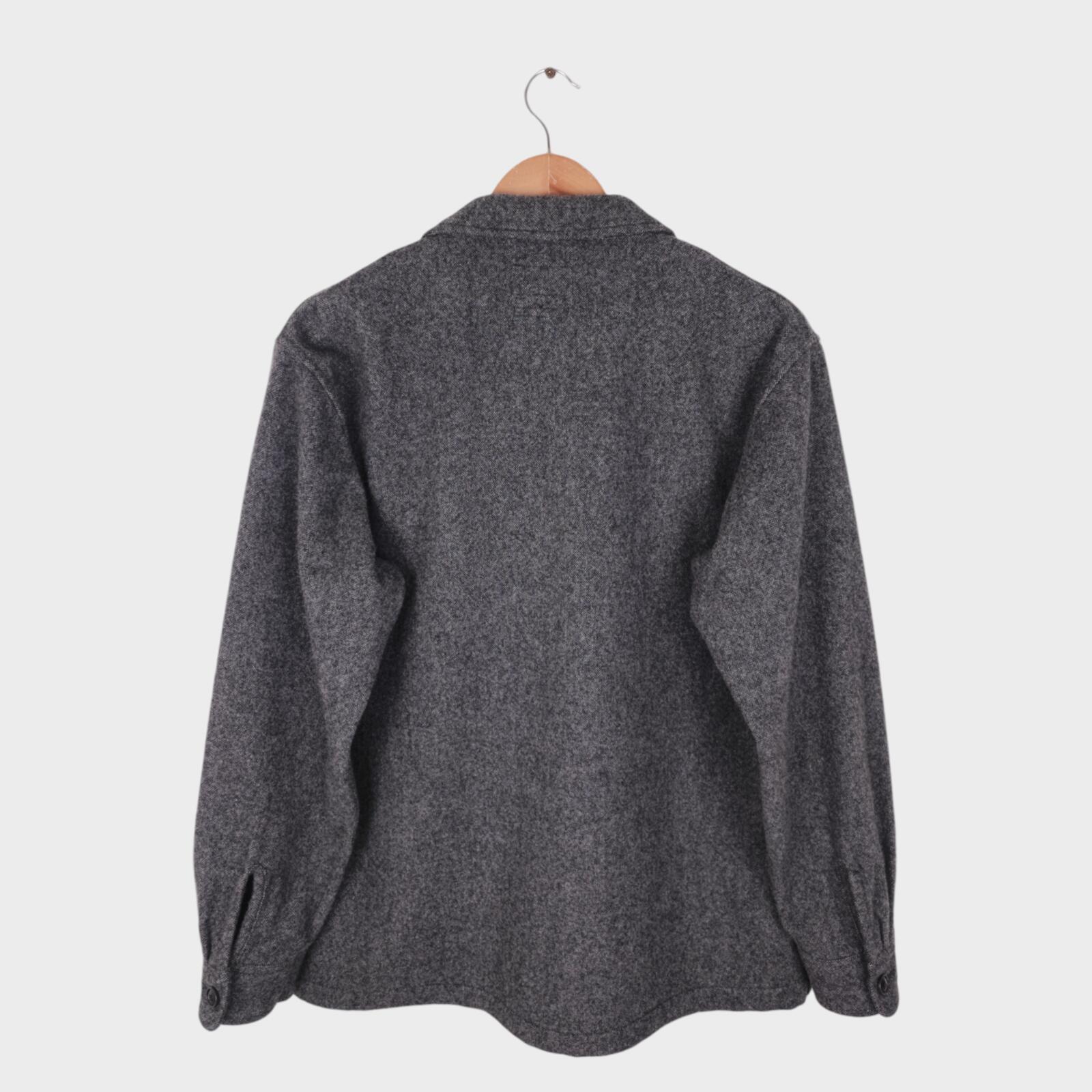 BEAMS PLUS Men's Grey Wool Chore Jacket