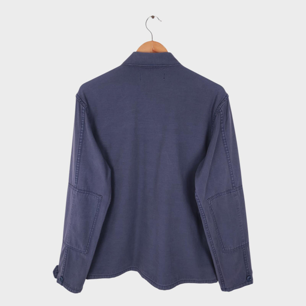 REMI RELIEF Men's Made in Japan Blue Garment Dyed Military BDU Jacket