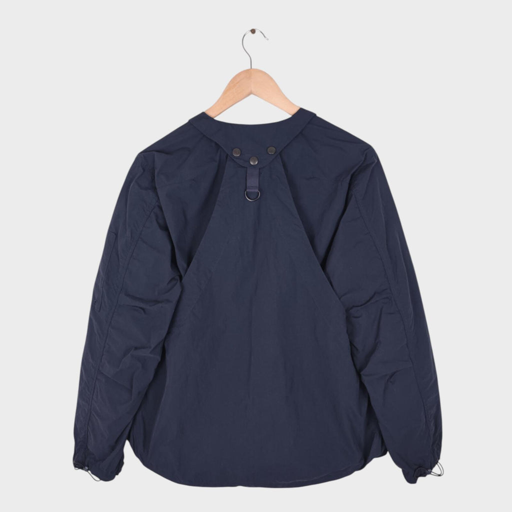 NORBIT BY HIROSHI NOZAWA Men's Navy Blue Nylon Utility Field Parka Jacket