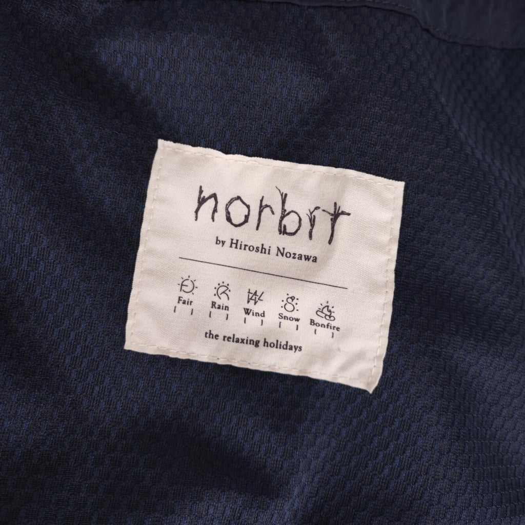 NORBIT BY HIROSHI NOZAWA Men's Navy Blue Nylon Utility Field Parka Jacket