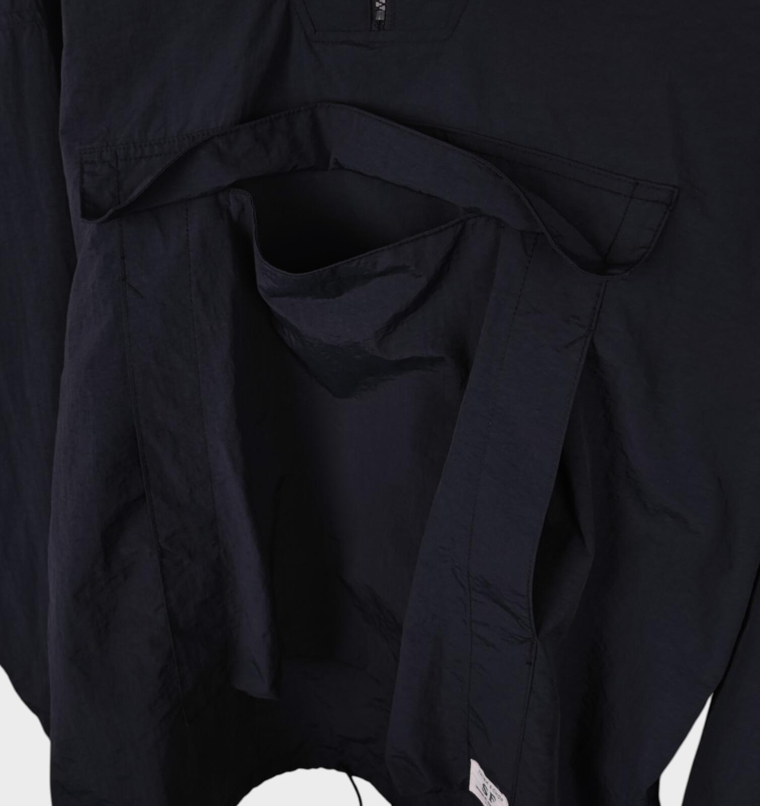 SASSAFRAS Men's Made in Japan Black Digs Crew Armor Shell Bud Smock Jacket