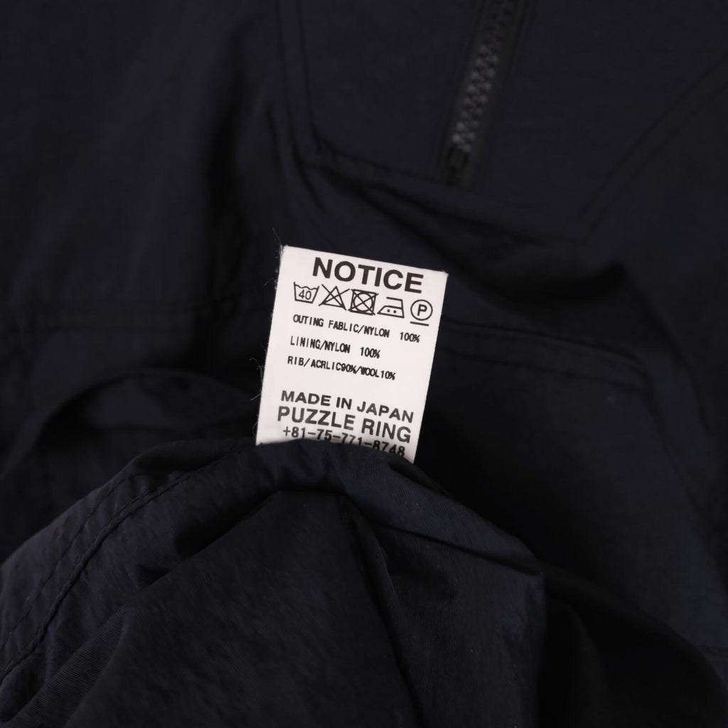 SASSAFRAS Men's Made in Japan Black Digs Crew Armor Shell Bud Smock Jacket