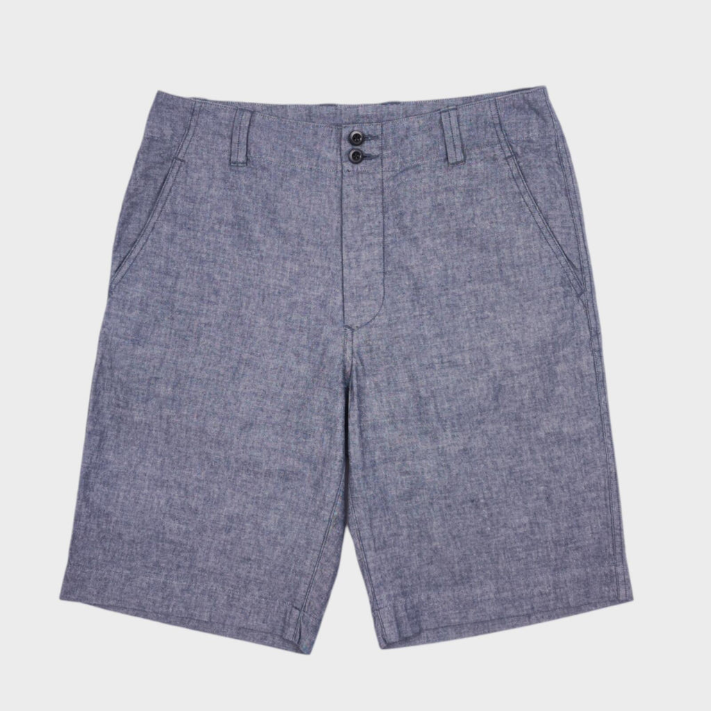 MHL MARGARET HOWELL Men's Blue Chambray Shorts