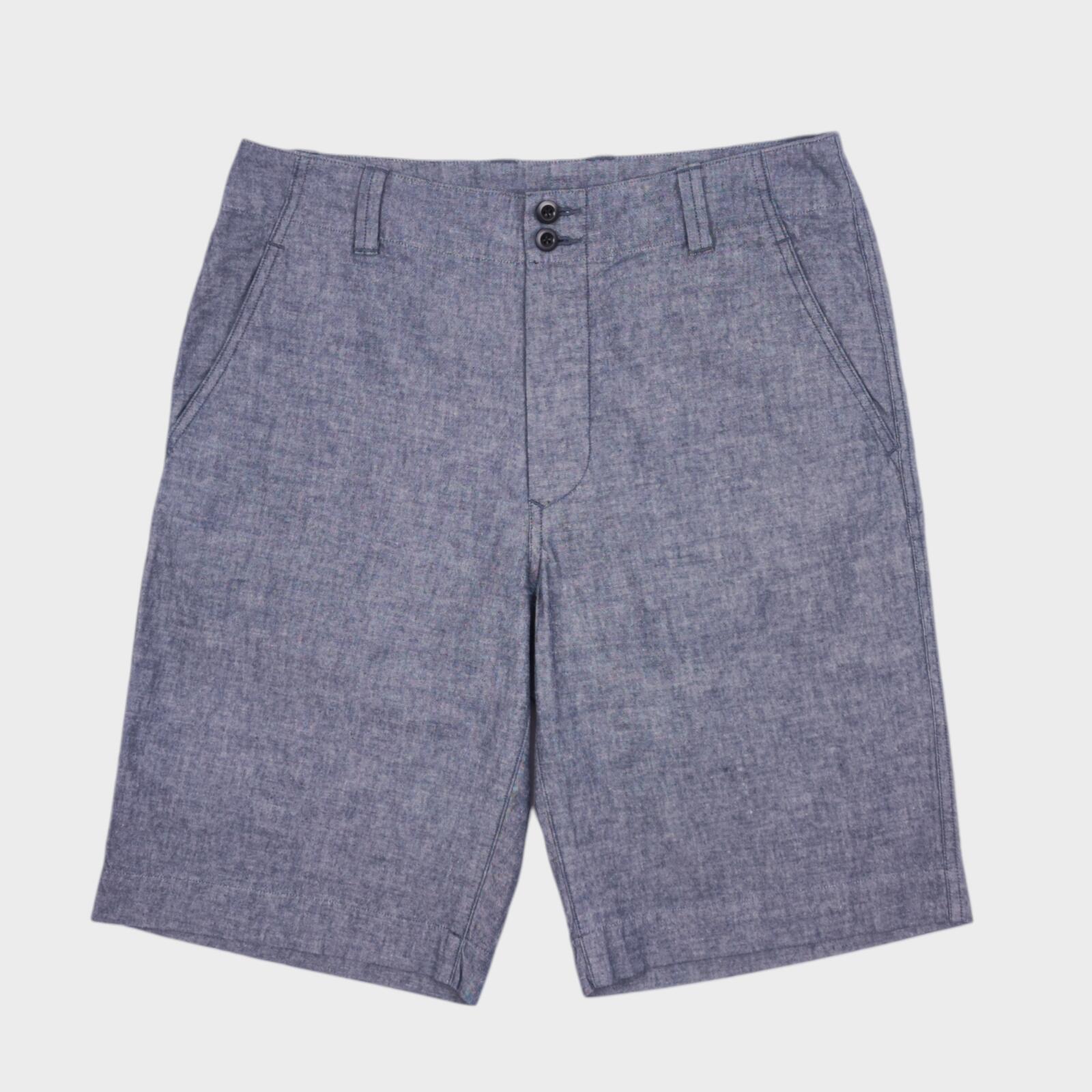 MHL MARGARET HOWELL Men's Blue Chambray Shorts
