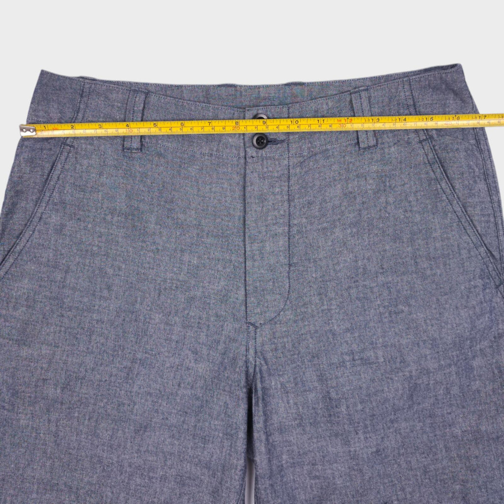 MHL MARGARET HOWELL Men's Blue Chambray Shorts