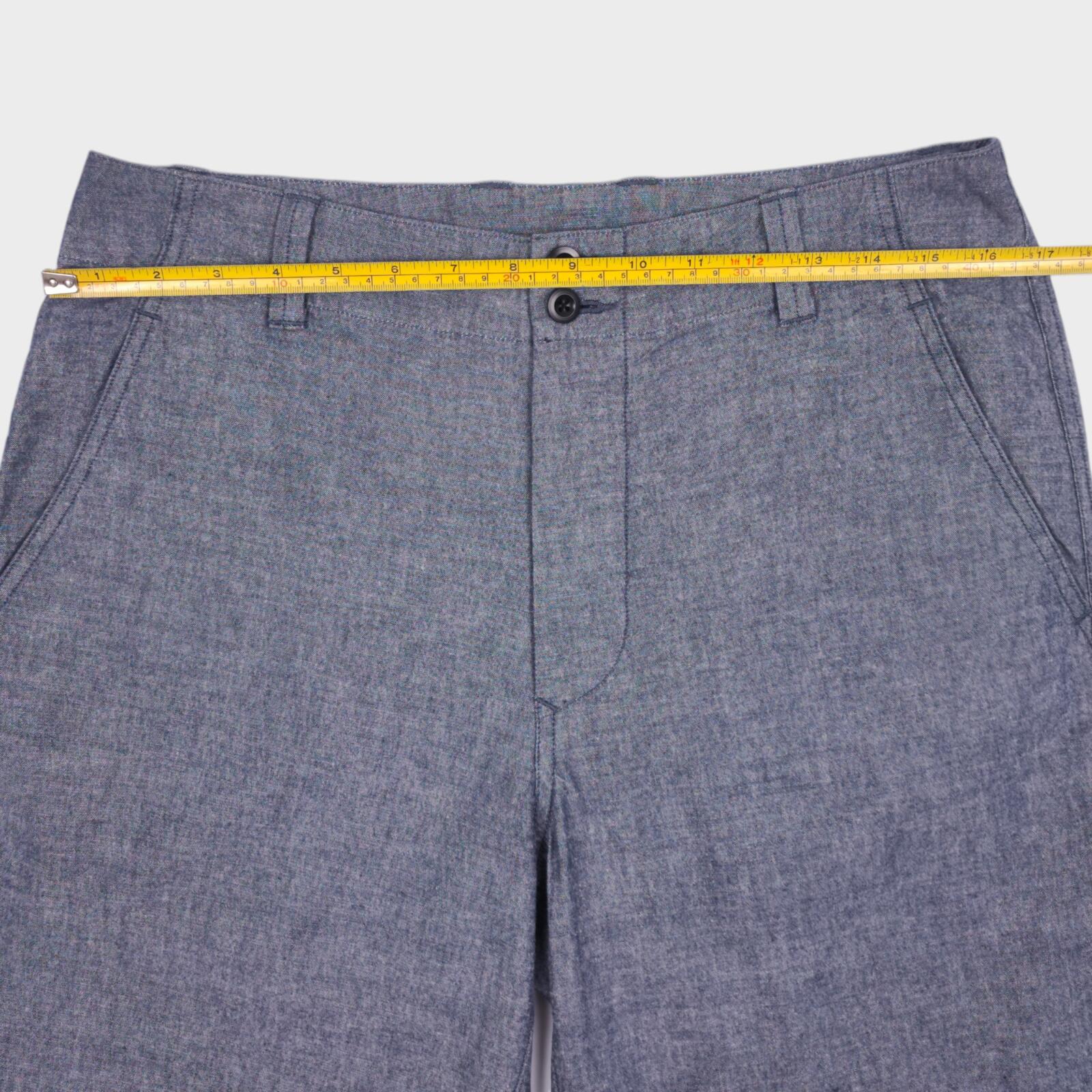 MHL MARGARET HOWELL Men's Blue Chambray Shorts