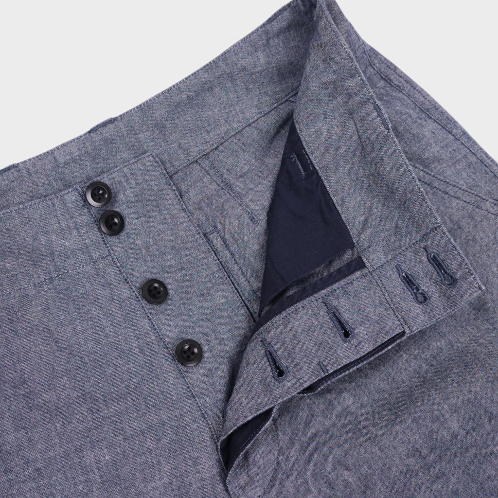 MHL MARGARET HOWELL Men's Blue Chambray Shorts