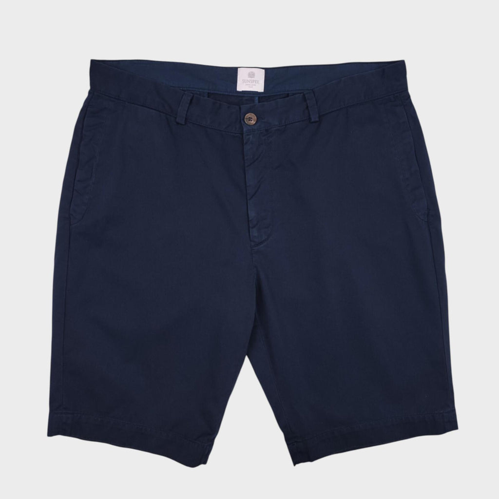 SUNSPEL Men's Navy Blue Chino Shorts