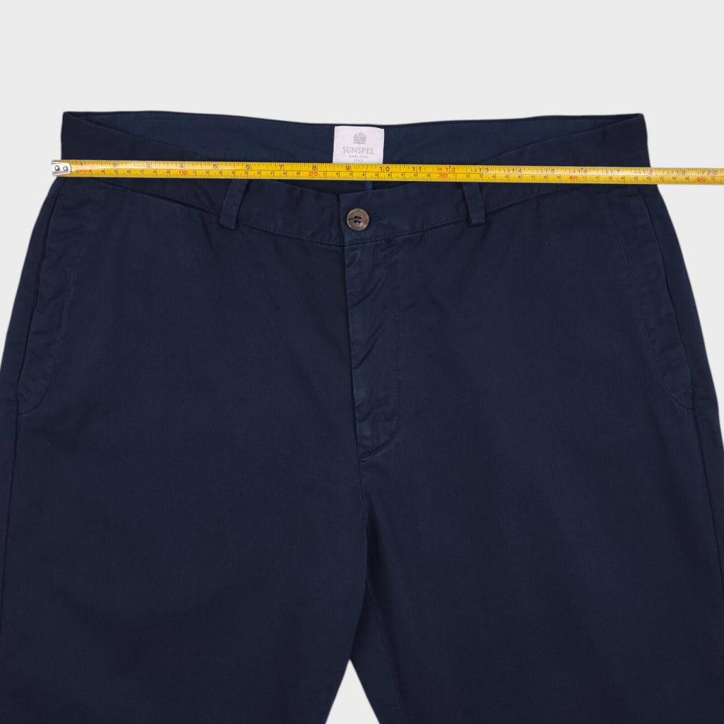 SUNSPEL Men's Navy Blue Chino Shorts