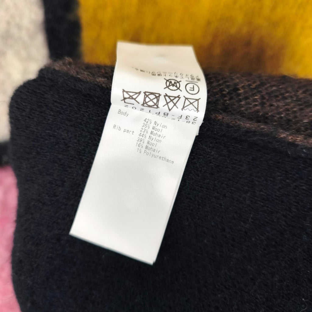 BEAMS PLUS Men's 9 Gauge Shaggy Mohair Blend Polo Shirt Jumper
