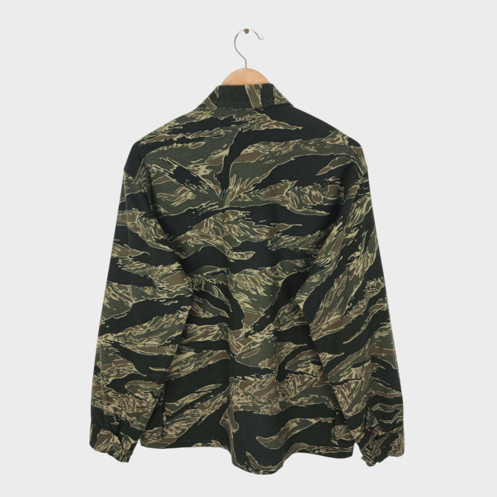 SASSAFRAS Men's Made in Japan Brushed Flannel Camo G.D.U. Military Jacket