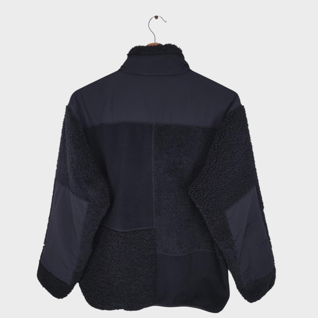 ENGINEERED GARMENTS x UNIQLO Men's Black Patchwork Fleece Zip Jacket