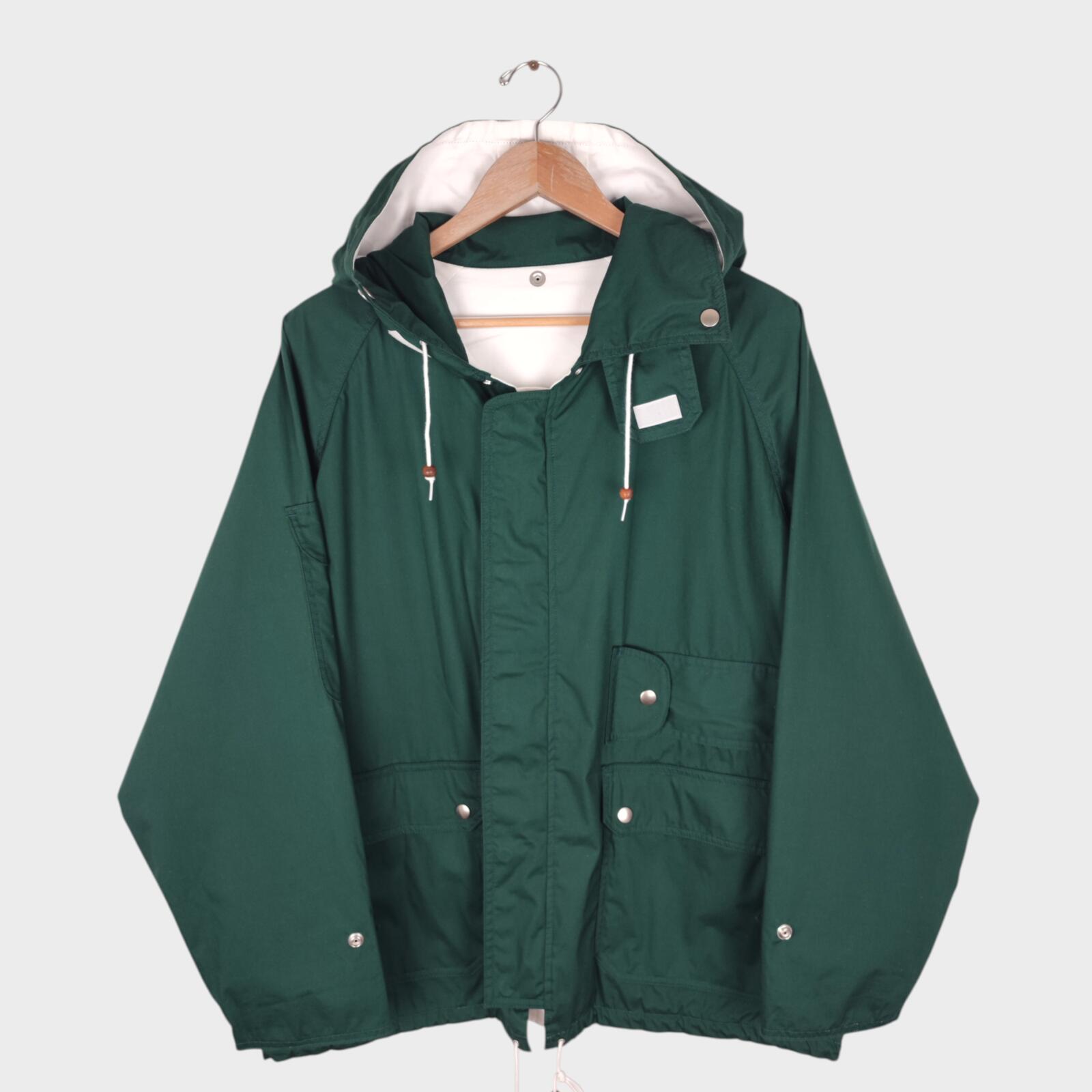 BEAMS PLUS Men's Green 3 Layer Sailing Parka Jacket