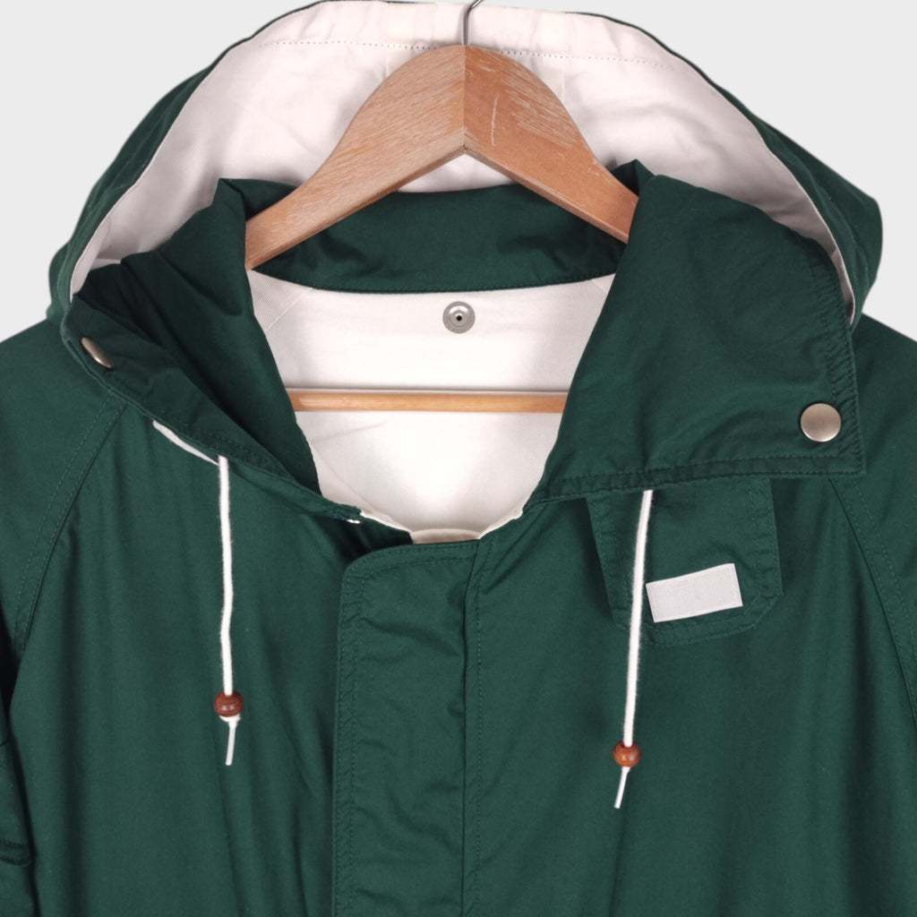 BEAMS PLUS Men's Green 3 Layer Sailing Parka Jacket
