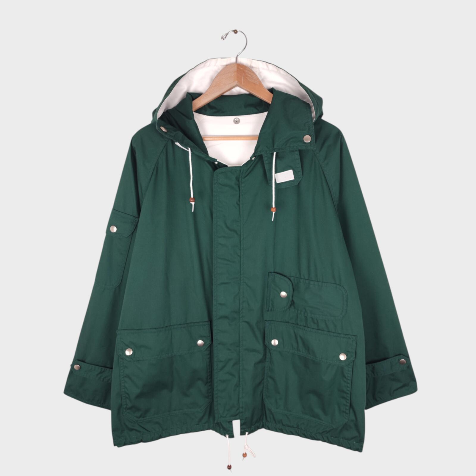 BEAMS PLUS Men's Green 3 Layer Sailing Parka Jacket